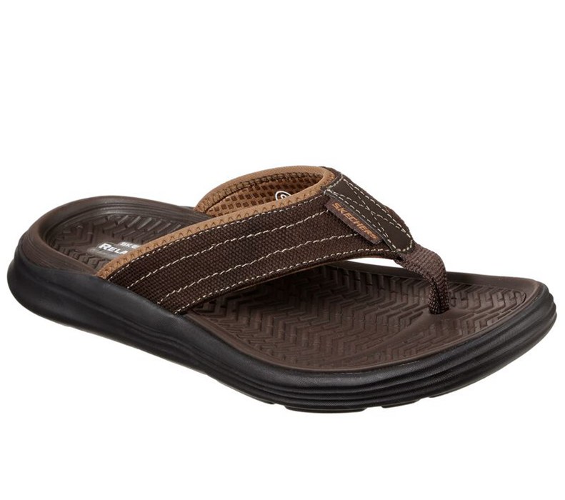 Skechers Herr Choklad Flip Flop - Relaxed Fit: Sargo - Wolters - Sverige (FYLXP-1568)